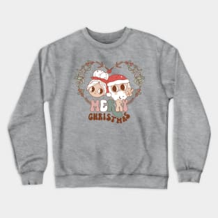 Santa Mrs Claus Christmas Crewneck Sweatshirt